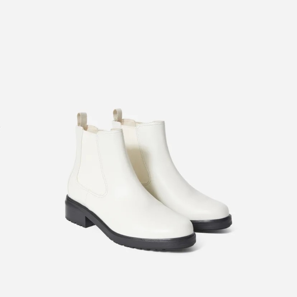 Everlane modern utility Chelsea boot white